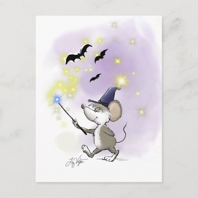 Moe's Happy Halloween Feiertagspostkarte (Vorderseite)