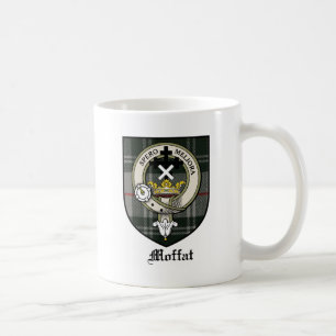 Moffat Clan-Wappen-AbzeichenTartan Kaffeetasse