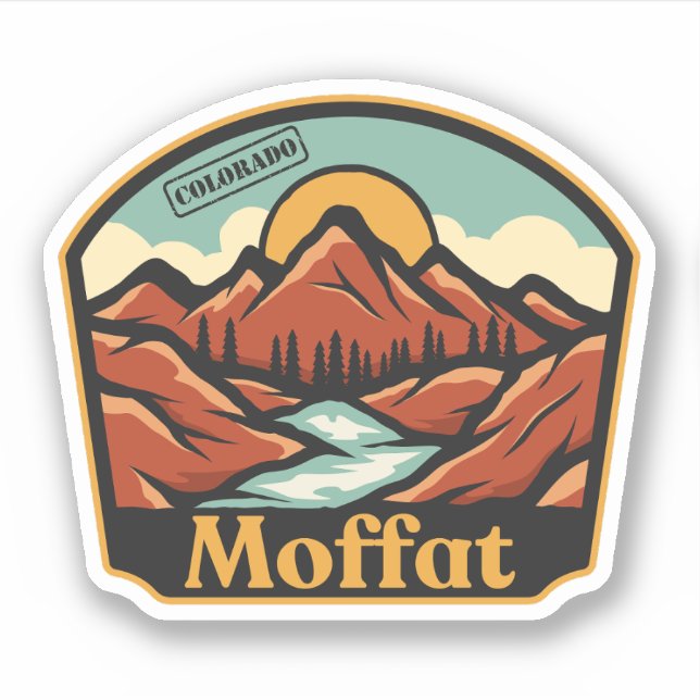 Moffat, Colorado-Aufkleber Aufkleber (Vorderseite)