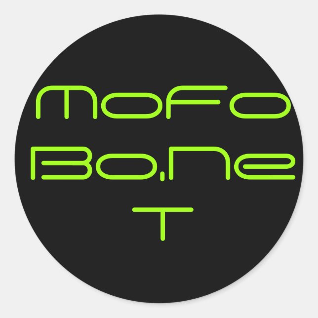 MoFoBo.NeT-Aufkleber Runder Aufkleber (Vorderseite)