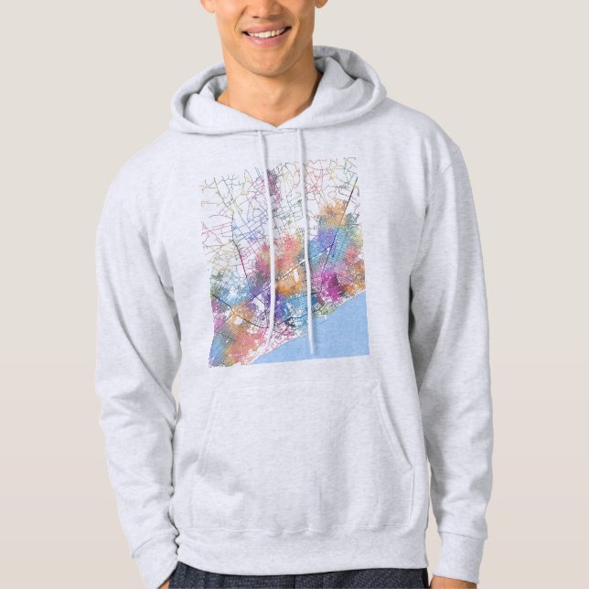 Mogadishu Somalia City Map Hoodie (Vorderseite)