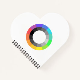 MOGAI Spiral Heart Shaped Notebook Notizbuch