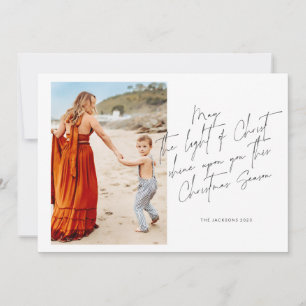 Möge das Licht Christi auf dich scheinen Feiertagskarte