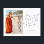 Möge das Licht Christi auf euch leuchten Feiertagspostkarte<br><div class="desc">Möge dir das Licht Christi in dieser Weihnachtszeit die Religiöse Urlaubskarte scheinen</div>