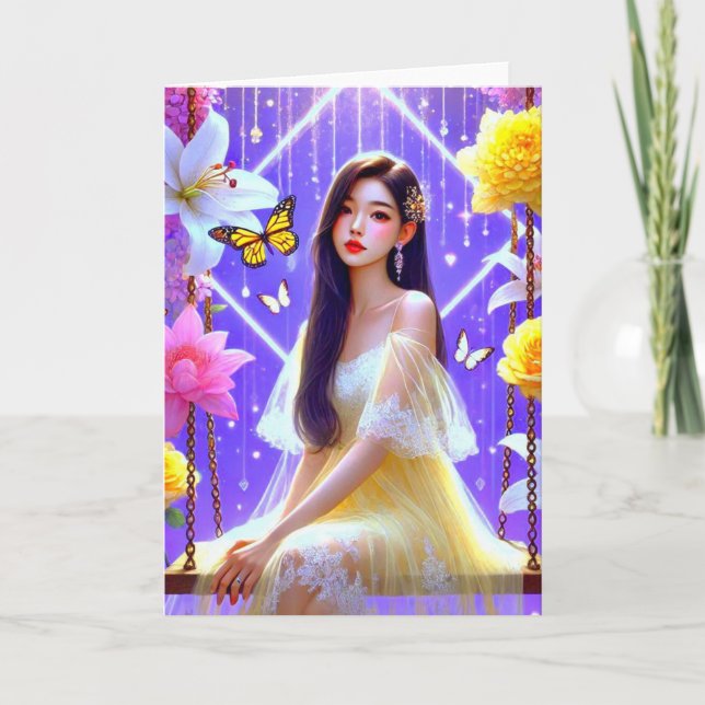 Möge dein Leben ein Traum sein Dankeskarte (Vorderseite)