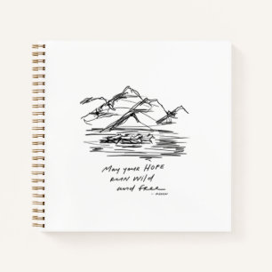 Möge deine Hoffnung wild und frei laufen - inspiri Notizbuch