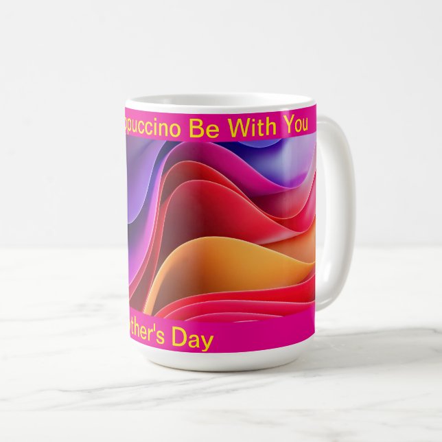 Möge der Frappuccino bei Ihnen sein Tasse (VorderseiteRechts)