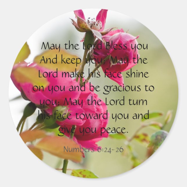 Möge der Herr dir den Sticker segnen (Vorderseite)