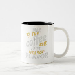 Möge der Kaffeebecher Zweifarbige Tasse