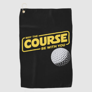 Möge der Kurs mit dir sein Lustiger Golf Golfsport Golfhandtuch