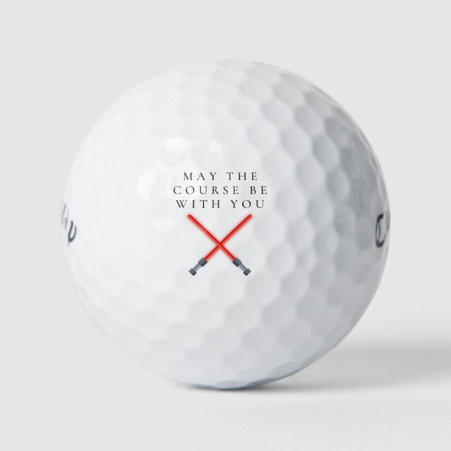 'Möge der Platz mit dir sein' Humor Sci-Fi-Fans Golfball (Vorderseite)