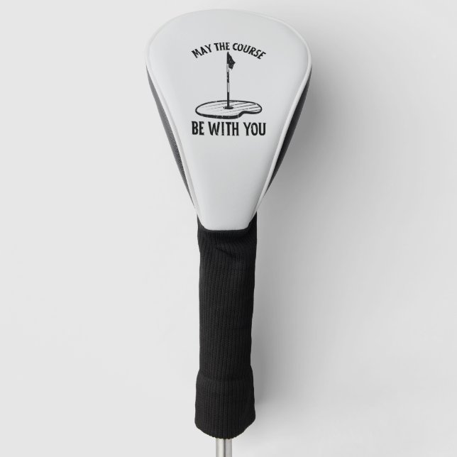 Möge der Platz mit Ihren lustigen Golfgeschenken s Golf Headcover (Vorderseite)