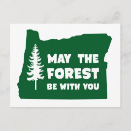Möge der Wald bei dir sein Oregon Postkarte