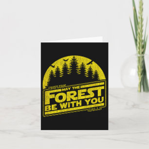 Möge der Wald mit dir gelbe Natur Sommer ca. Karte