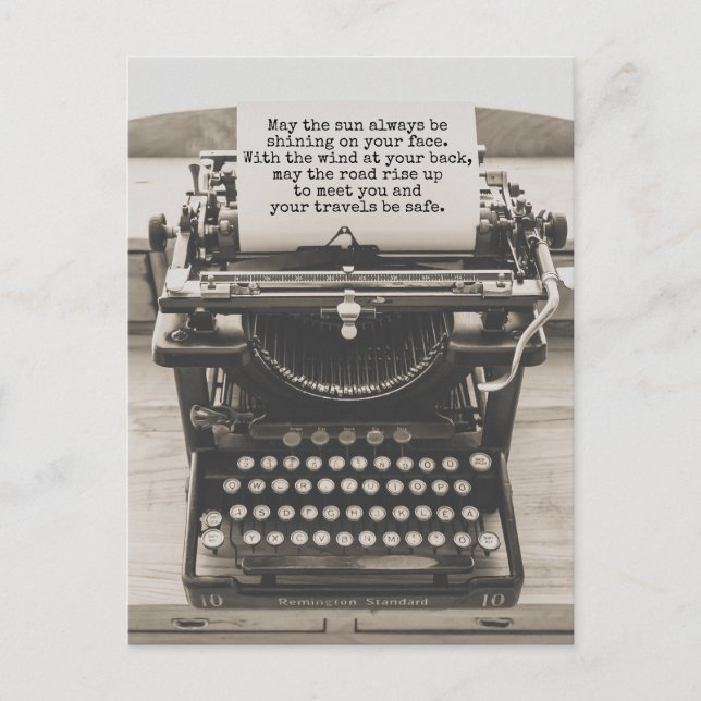 Möge die Straße aufsteigen, um Sie zu treffen - si Postkarte (Vorderseite)