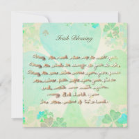 "Möge die Straße steigen..." Handgeschriebene mit 