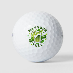 Möge Euer Glas voll grünes Bier zum St. Patrick's Golfball