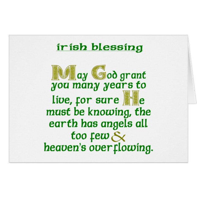 Möge Gott dir viele Jahre geben (Vorderseite (Horizontal))