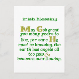 Möge Gott dir viele Jahre geben Postkarte