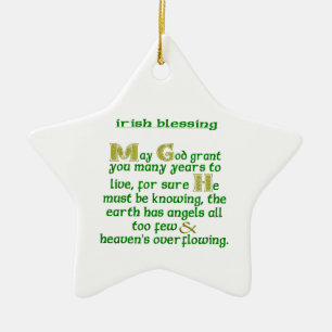 Möge Gott dir viele Jahre gewähren Keramikornament