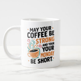 Möge Ihr Kaffee stark sein - Koffeingeschenk Jumbo-Tasse