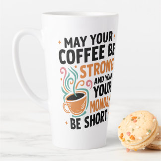 Möge Ihr Kaffee stark sein - Koffeingeschenk Milchtasse