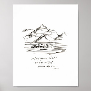 Möge Ihre Hoffnung wild und frei laufen - inspiri Poster
