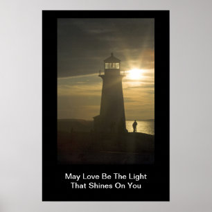 Möge Liebe das Licht sein... II Druck Poster
