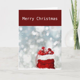 MÖGE SANTAS TASCHE DIR GENAU DAS BRINGEN, WAS DU B FEIERTAGSKARTE