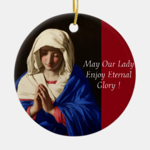 Möge unsere Lady ewigen Glanz genießen Keramikornament
