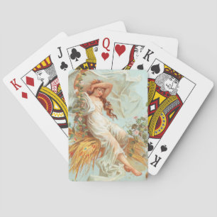 Möge Weihnachten hell und glücklich sein, Antique Spielkarten