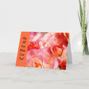Mögen alle deine Wünsche wahr werden! Karten Rosa