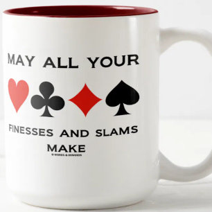 Mögen alle Ihre Finanz- und Slams Bridge-Spiel mac Zweifarbige Tasse
