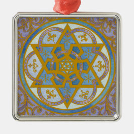Mogen David Chanukah Verzierung Ornament Aus Metall