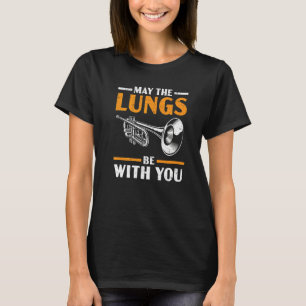 Mögen die Lungen mit einem Trumpf-Musiker sein T-Shirt