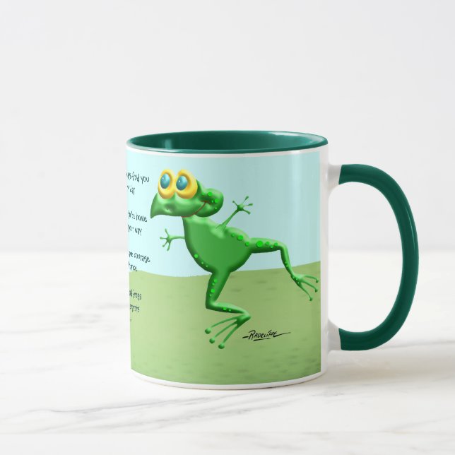 Mögen Sie Frösche in Ihren Unterhosen nie finden Tasse (Rechts)