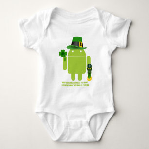 Mögen Sie leben, solange Sie irischen Android Baby Strampler