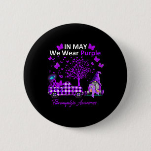 Mögen wir Lila Fibromyalgie-Aufklärungsgeschenke t Button