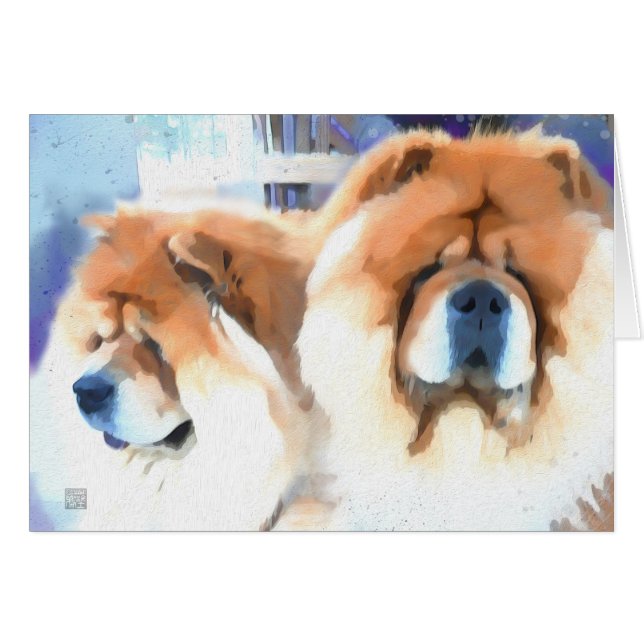 MÖGLICHKEIT u. CHLOE heARTdog Chow-Chow (Vorderseite (Horizontal))