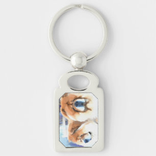 MÖGLICHKEIT u. CHLOE heARTdog Chow-Chow Schlüsselanhänger