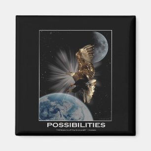 "MÖGLICHKEITEN" Motivierend Geschenke für Adler au Magnet