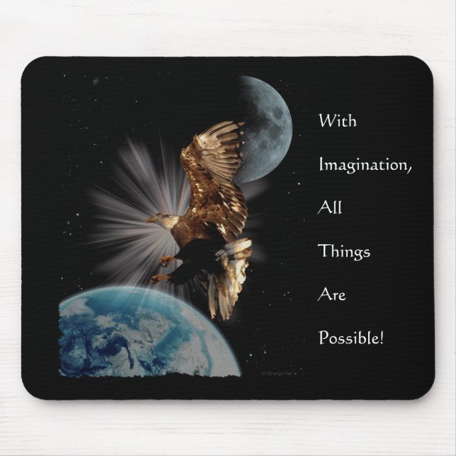 "MÖGLICHKEITEN" Motivierend Geschenke für Adler au Mousepad (Vorne)