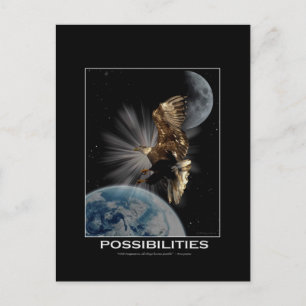 "MÖGLICHKEITEN" Motivierend Geschenke für Adler au Postkarte