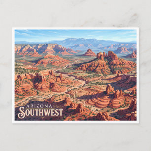 Mogollon Rim Wüste Südwesten Sedona Arizona Postkarte