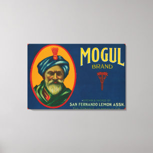 Mogul Lemon LabelSan Fernando, CA Leinwanddruck