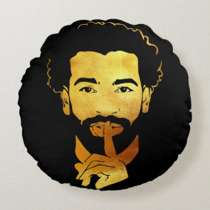 Mohamed Salah, der ägyptische Fußballkönig Rundes Kissen