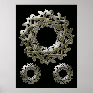 Mohammed (pbuh) Kalligrafie... Poster