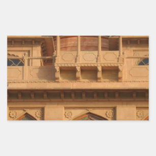 Mohatta Palace Museum: Iconic Design Rechteckiger Aufkleber