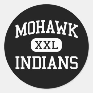 Mohawk - Amerikanische Ureinwohner - Hochschule -  Runder Aufkleber
