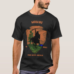 Mohawk Native Amerikanische Ureinwohner Retro Vint T-Shirt